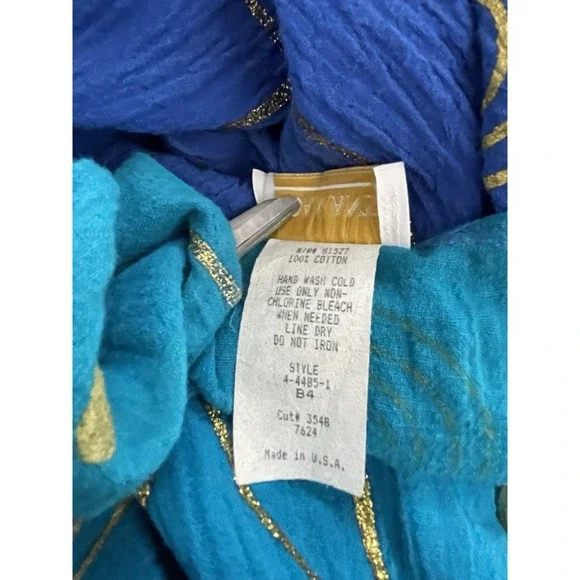 NOS‎ Roaman's Women's Size B4 18W-24W Color Block Dress Mumu Midi Tunic Glitter - Picture 10 of 12